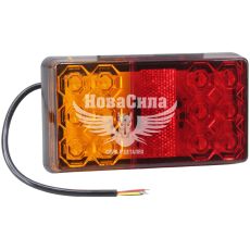 Ліхтар причепу LED 12-80V квадрат. 150х79х22мм. (Tempest) (габарит, стоп, поворот жовтий)