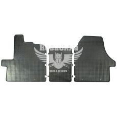 Автоковрики в салон Fiat Ducato с06г.в. (Polytep) (гумові) кт.-3шт. (Peugeot Boxer, Citroen Jumper с06г.в.)