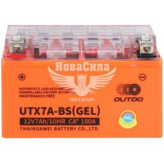 АКБ мото гелевий 12V 7-А/Ч L+ (OUTDO) (145х85х94) (YTX 7A-BS)