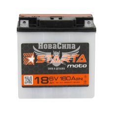АКБ мото кислотный 6V 18-А/Ч R+ (Starta) (160A плоские. клемма)