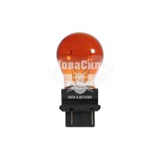 Лампочка без цоколя P27/7W жовта 12V-27/7Вт W2.5x16q (Zollex) (упак.-10шт.) (16121)