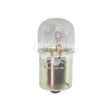 Лампочка 1-но конт. черешня белая 12V-10Вт R10W BA15s (Zollex) (упак.-10шт.) (8824)