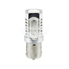 Лампочка 1-но конт. груша красная LED 12V 5-диодов P21/5W S25 (Cyclone) (S25-005R)