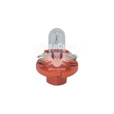 Лампочка без цоколя семечка W1.2W жовта 12V-1,1Вт B8.4d (Brevia) (з патроном) (упак.-10шт.) (12334C)