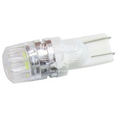 Лампочка без цоколя LED T10_W5W SMD біла 2-діоди 12V W2.1x9.5d (Solar) (упак.-10шт.) (LS290_P)