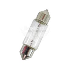 Лампочка 2-х цокольная C5W белая 12V-5 Вт SV8.5-8 37мм. (Solar) (упак.-10шт.) (1257)