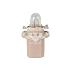 Лампочка без цоколя семечка W1.5W біла 12V-1,5Вт B8.5d (Zollex) (з патроном) (упак.-10шт.) (22049)