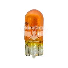 Лампочка без цоколя WY5W жовта 12V-5Вт W2.1x9.5d (Brevia) (упак.-10шт.) (12309C)