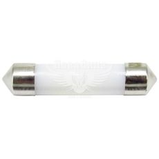 Лампочка 2-х цокольная LED T11_C5W COB белая 1-диод 12V-3Вт SV8.5-8 39мм. (Solar)(упак.-10шт) (LC337_P)