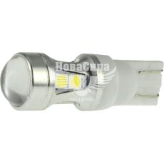 Лампочка без цоколя LED T10_W5W біла 10-діодів 12V (Cyclone) 5000K Canbus T10-099 (T10-099)