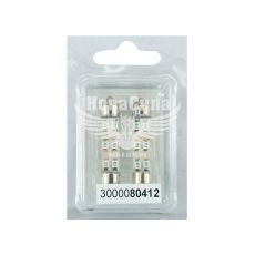 Лампочка 2-ох цокольна LED T11_C8W SMD червона 6-діодів 12V-0,7Вт SV8.5-8 41мм. (Futura) (к-т.-2шт.) (80414)