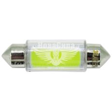 Лампочка 2-х цокольная LED T11_C5W COB белая 1-диод 12V-3Вт SV8.5-8 39мм. (Solar) (упак.-10шт) (LC339_P)