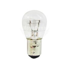 Лампочка 2-х конт. груша белая 24V-21/5 Вт P21 / 5W BAY15d (Solar) (упак.-10шт.) (2452)