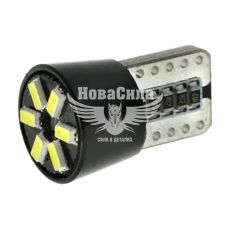 Лампочка без цоколя LED T10_W5W біла 6-діодів 12V (Cyclone) 5000K Canbus (T10-044)