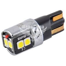 Лампочка без цоколя LED T10_W5W SMD біла 6-діодів 250lm. 12V W2.1x9.5d CANbus (Solar) (к-т.-2шт.) (SL1341)