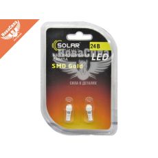 Лампочка без цоколя семечка LED W1.2W SMD біла 1-діод 24V-1,2Вт W2x4.6d (Solar) (к-т.-2шт.) (LS203)