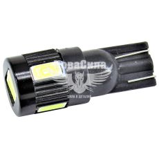 Лампочка без цоколя LED T10_W5W SMD біла 6-діодів 12V W2.1x9.5d (Solar) (упак.-10шт.) (LS286_P)