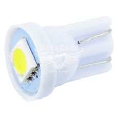 Лампочка без цоколя LED T10_W5W SMD белая 1-диод 12V W2.1x9.5d (Solar) (упак.-10шт.) (LS245_P)