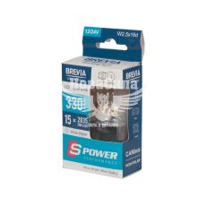 Лампочка без цоколя LED P27W SMD біла 15-діодів 12/24V W2.5x16d CANbus (Brevia) (к-т.-2шт.) (10238X2)