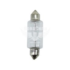 Лампочка 2-х цокольная C18W белая 12V-18Вт SV8.5-8 44мм. (Brevia) (упак.-10шт.) (12318C)