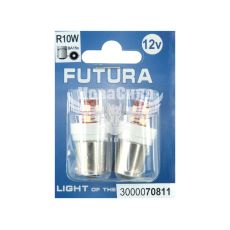 Лампочка 1-но конт. груша белая LED SMD 12V 12-диодов R10W BA15s (Futura) (к-т.-2шт.) 95Lm (70811)