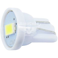 Лампочка без цоколя LED T10_W5W SMD белая 1-диод 12V W2.1x9.5d (Solar) (упак.-10шт.) (LS282_P)