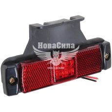 Ліхтар габаритний універсальний (Auto Light) LED 12-24V прямокутник червоний з кронштейном 130х32мм. (AL-0029-R)