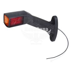 Ліхтар габаритний ріжок (Yuceplast) LED 12-24V косий довгий лівий (YP-144L)