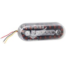 Фонарь габаритный универсальный (Турция) LED 12-24V желтый (с поворотником)
