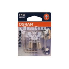 Лампочка з цоколем T4W біла 24V-4Вт BA9s (Osram) (кт. 2шт.) (3930-02B)
