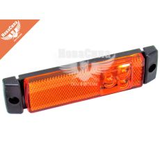 Ліхтар габаритний універсальний (Tempest) LED прямокутний жовтий (TP02-57-014)