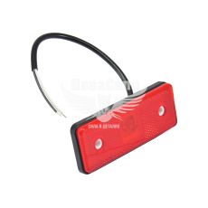 Ліхтар габаритний універсальний (HICO) LED 24V червоний прямокутний (LOB050)