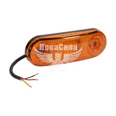 Ліхтар габаритний універсальний (Isiksan) LED 12-24V жовтий 21-діод (ISS40311)