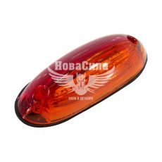 Ліхтар габаритний універсальний (Isiksan) LED 12-24V овал жовтий/червоний (ISS 40281 (8))
