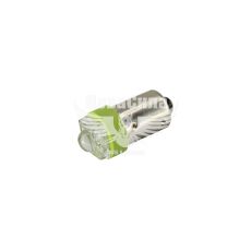 Лампочка з цоколем LED T4W LEDS зелена 1-діод 24V-0,7Вт BA9s (Futura) (упак.-10шт.) (20623)