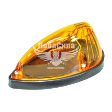 Фонарь габаритный универсальный (ДК) LED 24V капля автопоезд желтая (1521/LED)