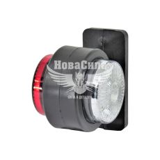 Ліхтар габаритний ріжок (Tempest) LED 24V (білий/червоний прямий мінi) (TP 002-02)