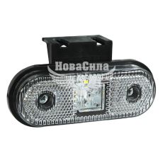 Ліхтар габаритний універсальний (Isiksan) LED 12-24V білий (з кронштейном) (ISS40332)