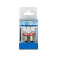 Лампочка з цоколем LED T4W SMD червона 6-діодів 24V-0,7Вт BA9s (Futura) (к-т.-2шт.) (60624)