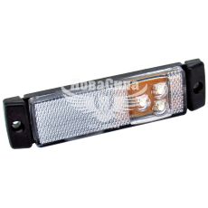 Ліхтар габаритний універсальний (Tempest) LED прямоугольный белый (TP02-57-015)