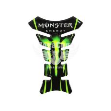 Наклейка на бак мотоцикла MONSTER (силікон) зелена (82-3)