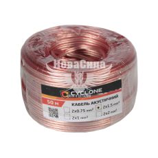 Провод акустический (диам. 1,5) (Cyclone) (1бухта - 50м.) (2X1,5)