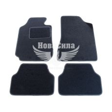 Универсальные автоковрики в салон (Beltex) (A) (текстильные Carrera) 4шт. серые) (BX5501)