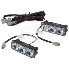 Фара дневного света (Cyclone) DRL 12V COB белая 3-диоды (DRL-105)