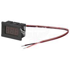 Вольтметр з проводом 6-12-24V (Зоря) 3х2см врізний (21765)