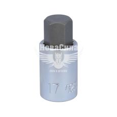 Головка торцева з бітою HEX 1/2 М17 (Toptul) (55мм.) (BCDA1617)