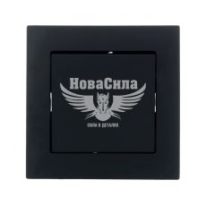 Вимикач одинарний Lezard Vesna антрацит (742-4288-100)
