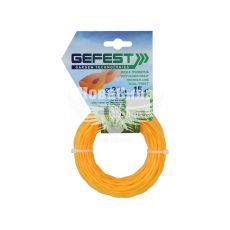 Косильна струна (Gefest) овал кручений 2,7мм. 15м. леска