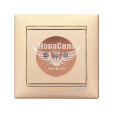 Розетка одинарна Legrand Valena б/з, слонова кістка, (без рамки) (774316)