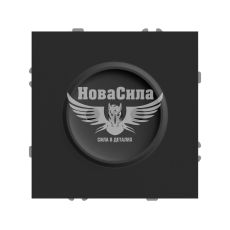 Розетка одинарная Ardero Soft ER111-B б/з, черная, (без рамки) (8639)